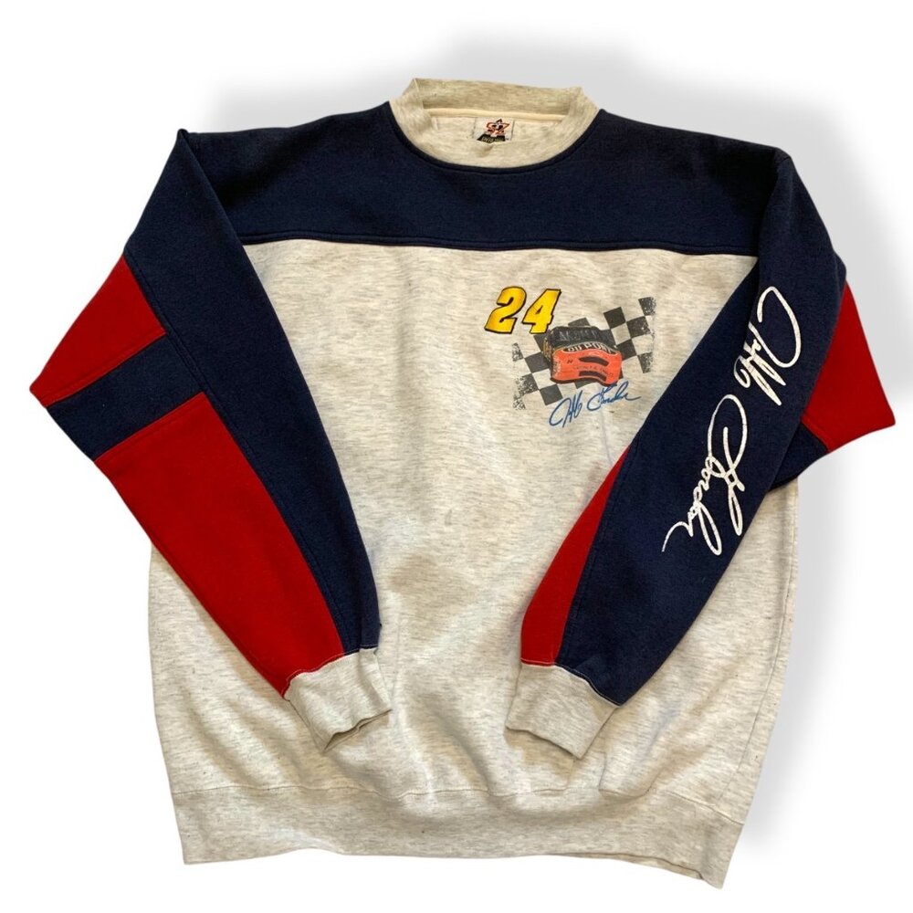 VTG Jeff Gordon Speed Zone Racing‎ Crewneck Sweatshirt XXL NASCAR Redneck